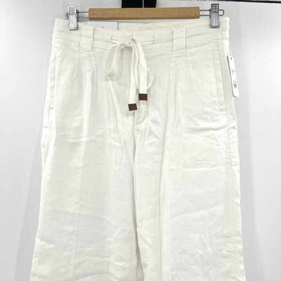 NWT Joe's Jeans The Addison White Wide Leg Linen Blend Pants Women's 26 $198 - Picture 4 of 12